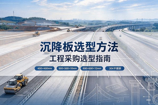 布拖沉降板选择方法