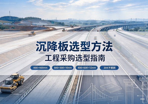 布拖沉降板选择方法